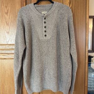 Red Head Brand Co. Vintage Mens Henley Knit Sweater Size XL